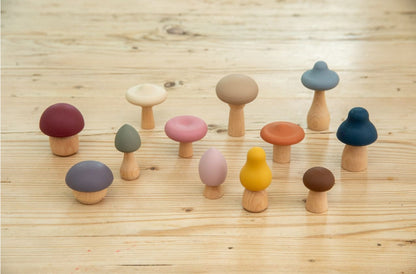SiliSoft Woodland Mushroom Set (Earth)