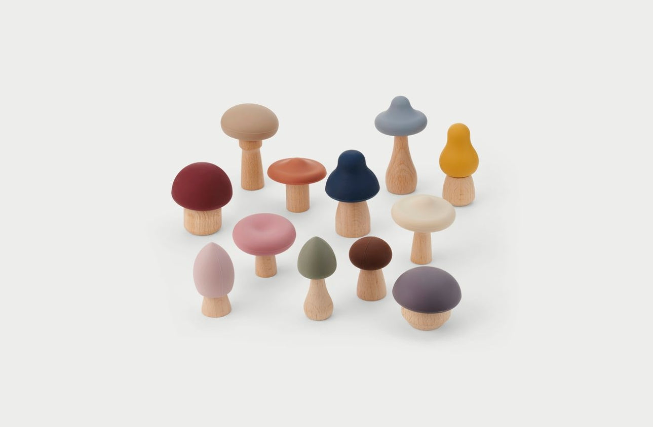 SiliSoft Woodland Mushroom Set (Earth)