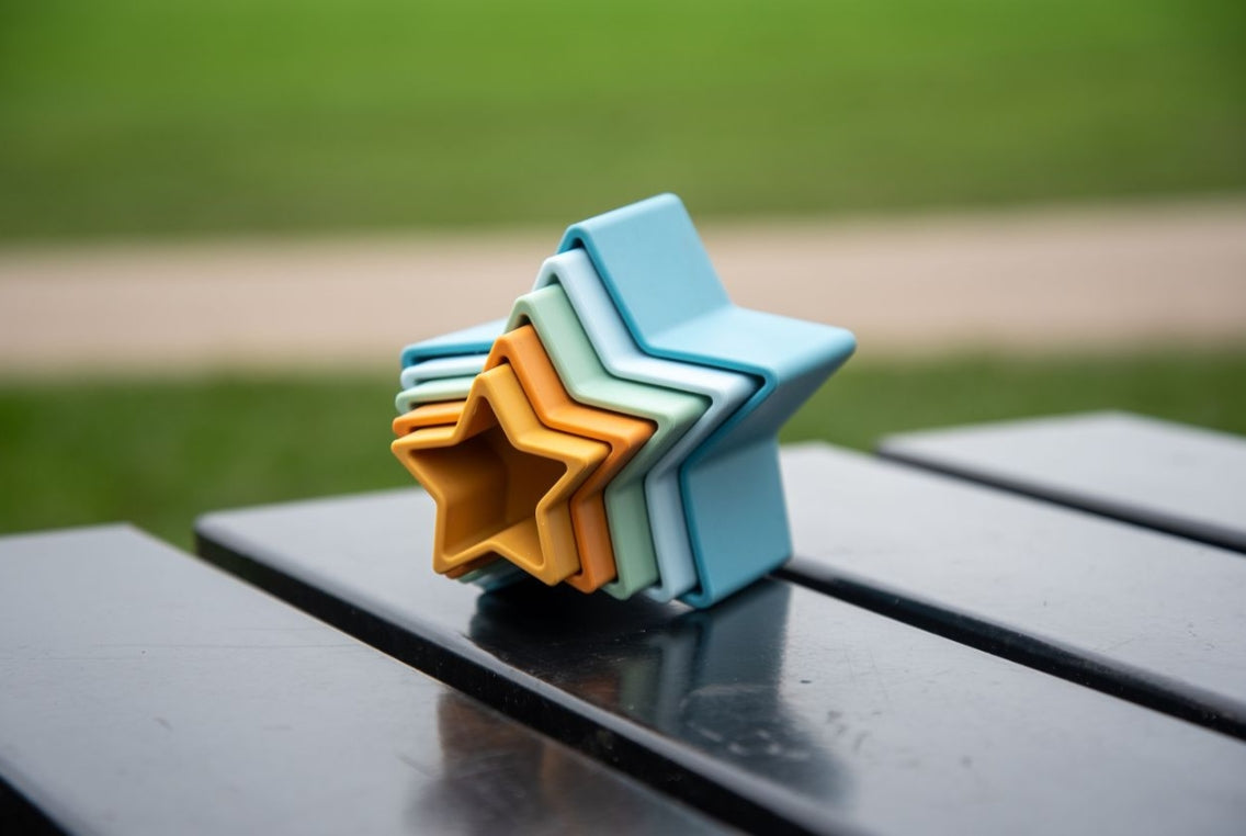 SiliSoft Star Stacking Cups (Neutral)