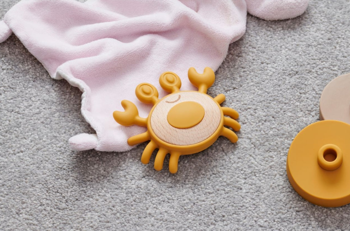 SiliSoft Crab Teether (Neutral)