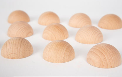 Natural Wooden Semispheres