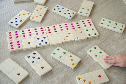 Wooden Jewel Dominoes - Pk28