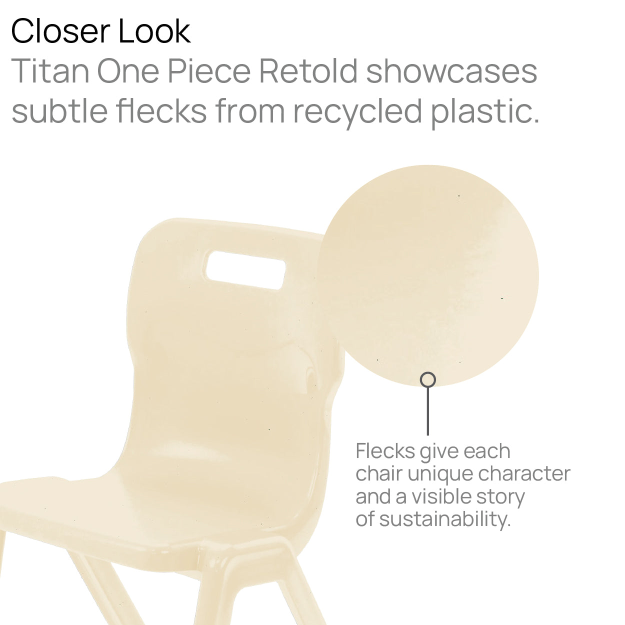 Titan One Piece Chair - Retold (fully Recycled material)