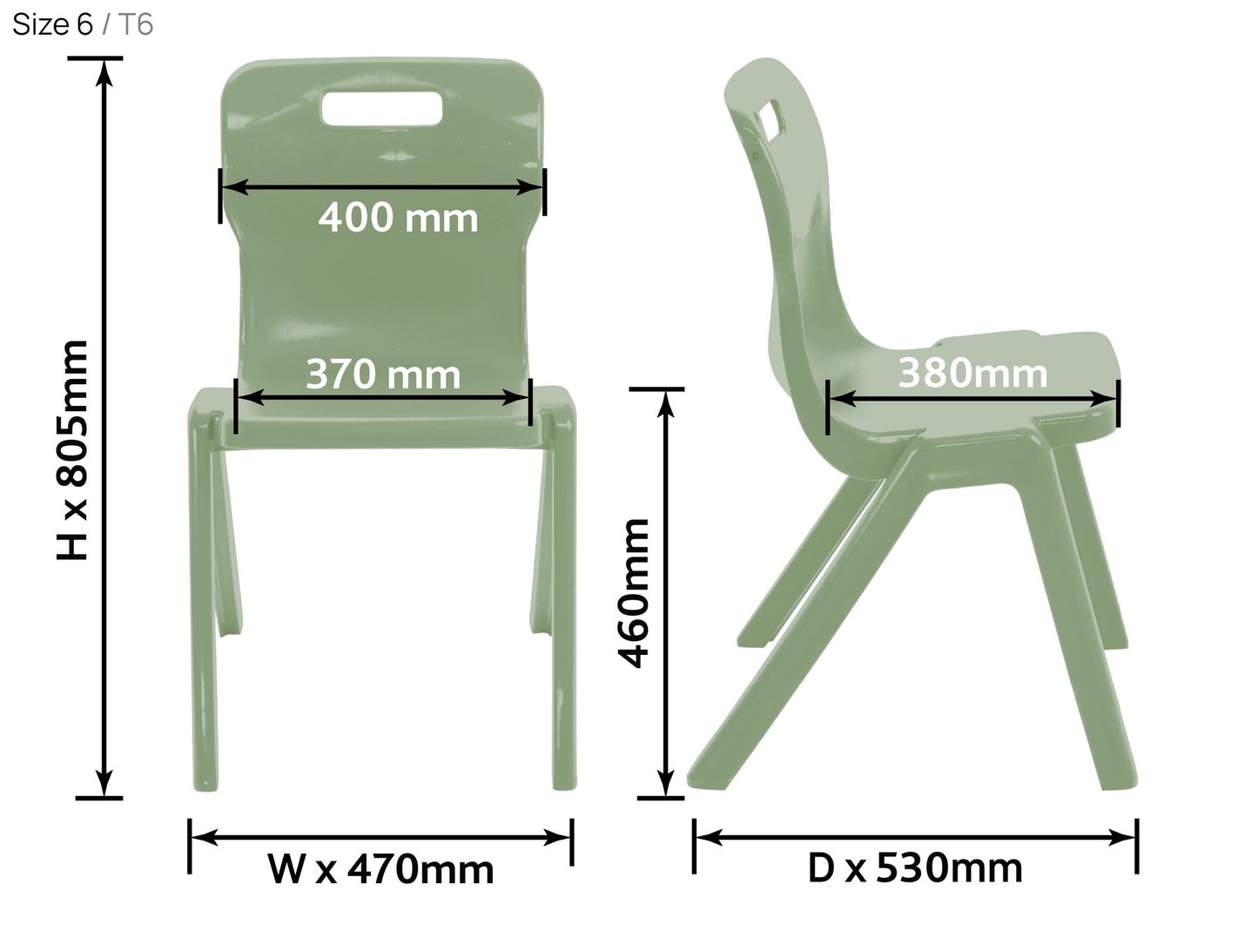 Titan One Piece Chair - Retold (fully Recycled material)