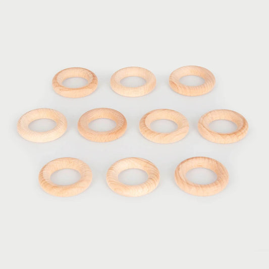 Natural Wooden Rings (48mm)