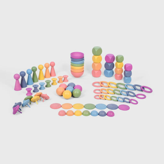 Rainbow Wooden Super Set