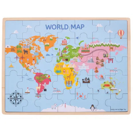 World Map Puzzle (35 pieces)