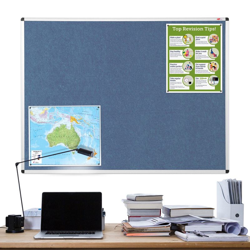 Eco-Colour Aluminium Framed Resist-a-Flame Noticeboards