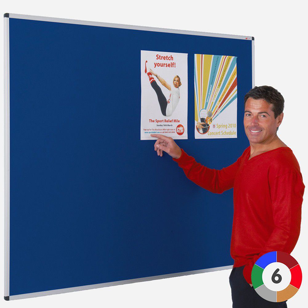 Aluminium Framed Standard Felt Noticeboards