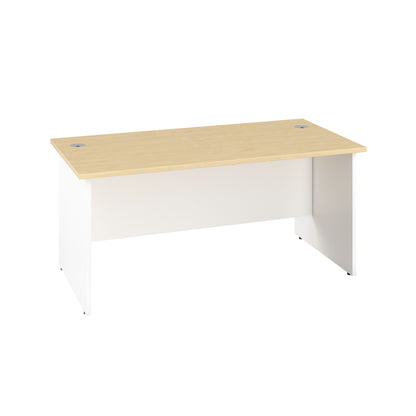 Panel Rectangular Desk: 800mm Deep | 1200X800 | Maple/White