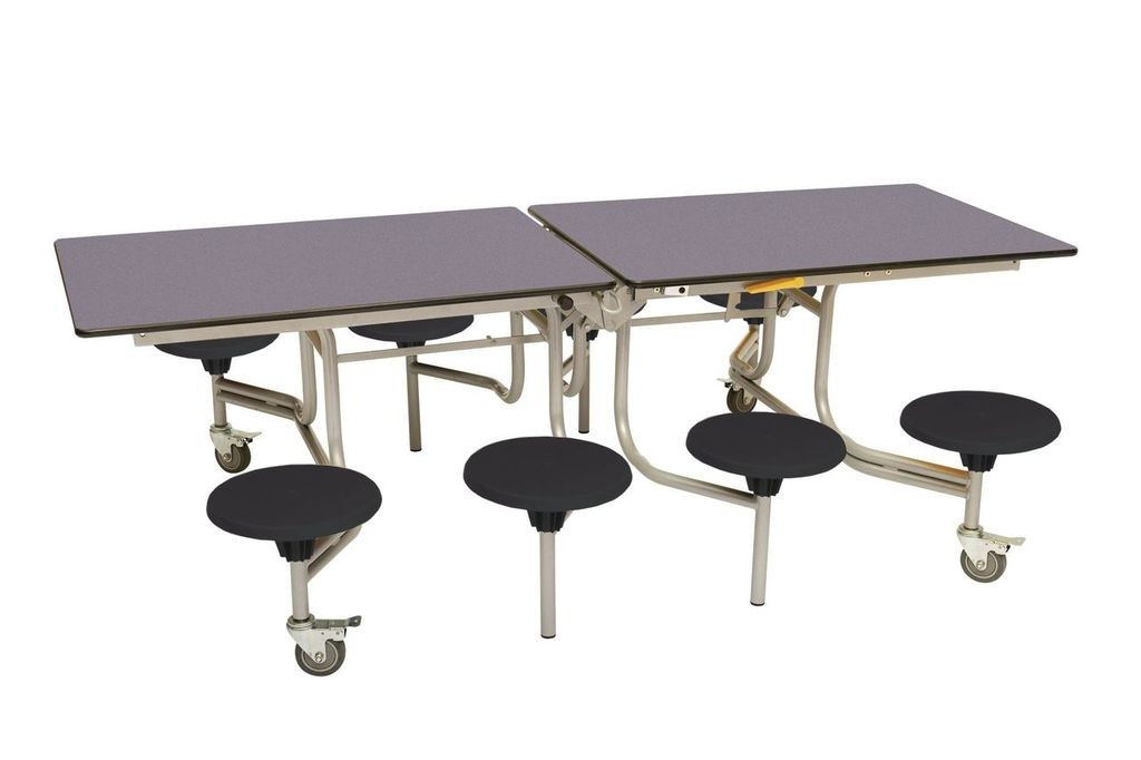 Eight Seat Rectangular Mobile Folding Table