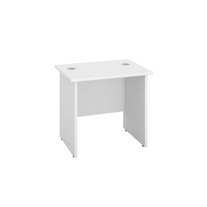 Panel Rectangular Desk: 600mm Deep | 800X600 | White/White