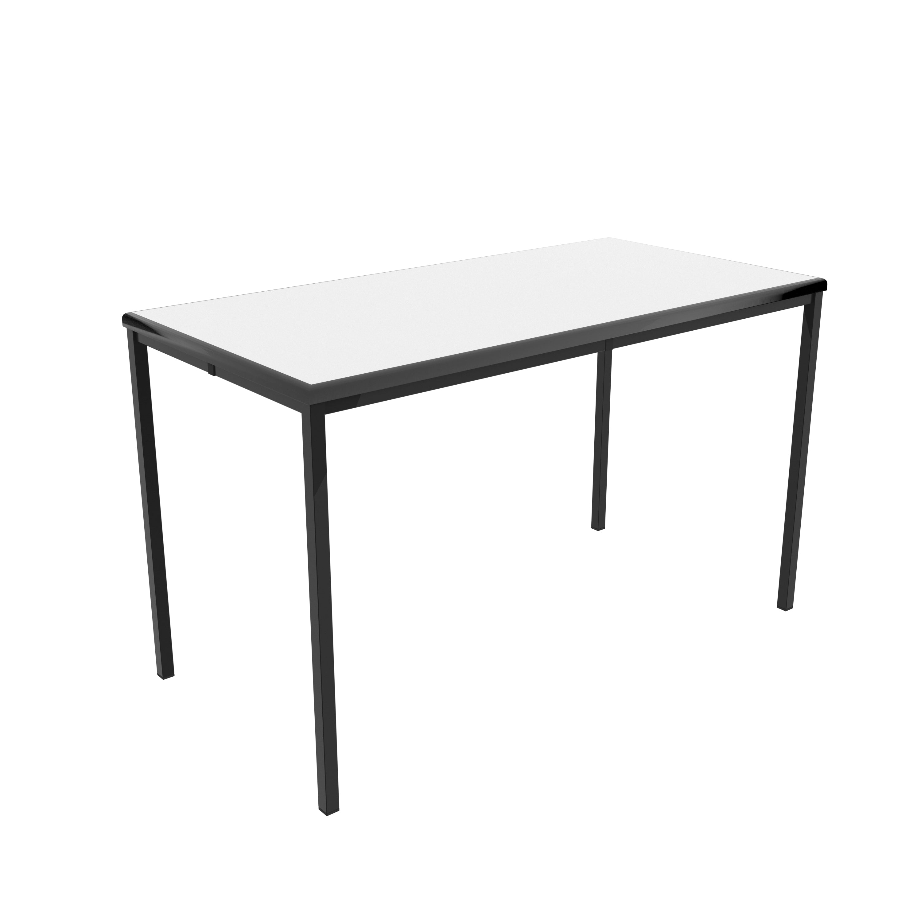 Metal Fox Table Titan Table | 600 X 600 X 590 | Beech/Black – Chequered Fox