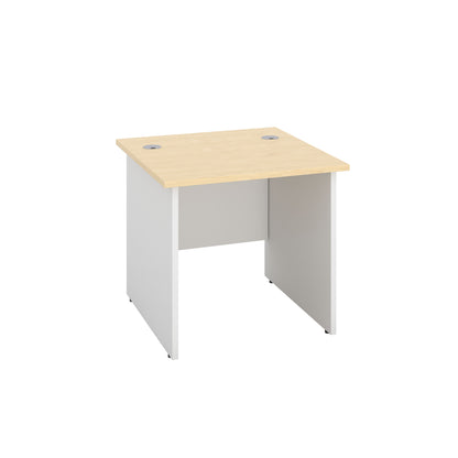 Panel Rectangular Desk: 800mm Deep | 800X800 | Maple/White
