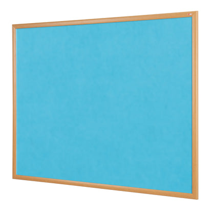Eco-Friendly ColourPlus Noticeboard - Light Oak Effect Frame