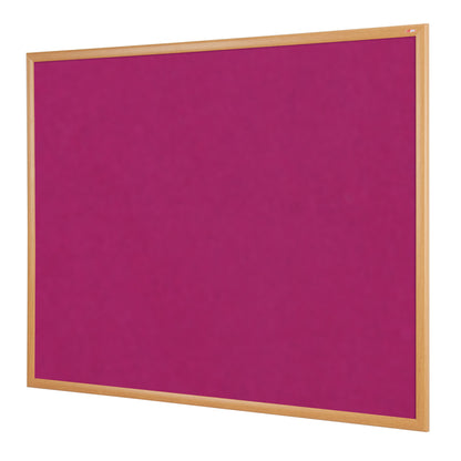 Eco-Friendly ColourPlus Noticeboard - Light Oak Effect Frame