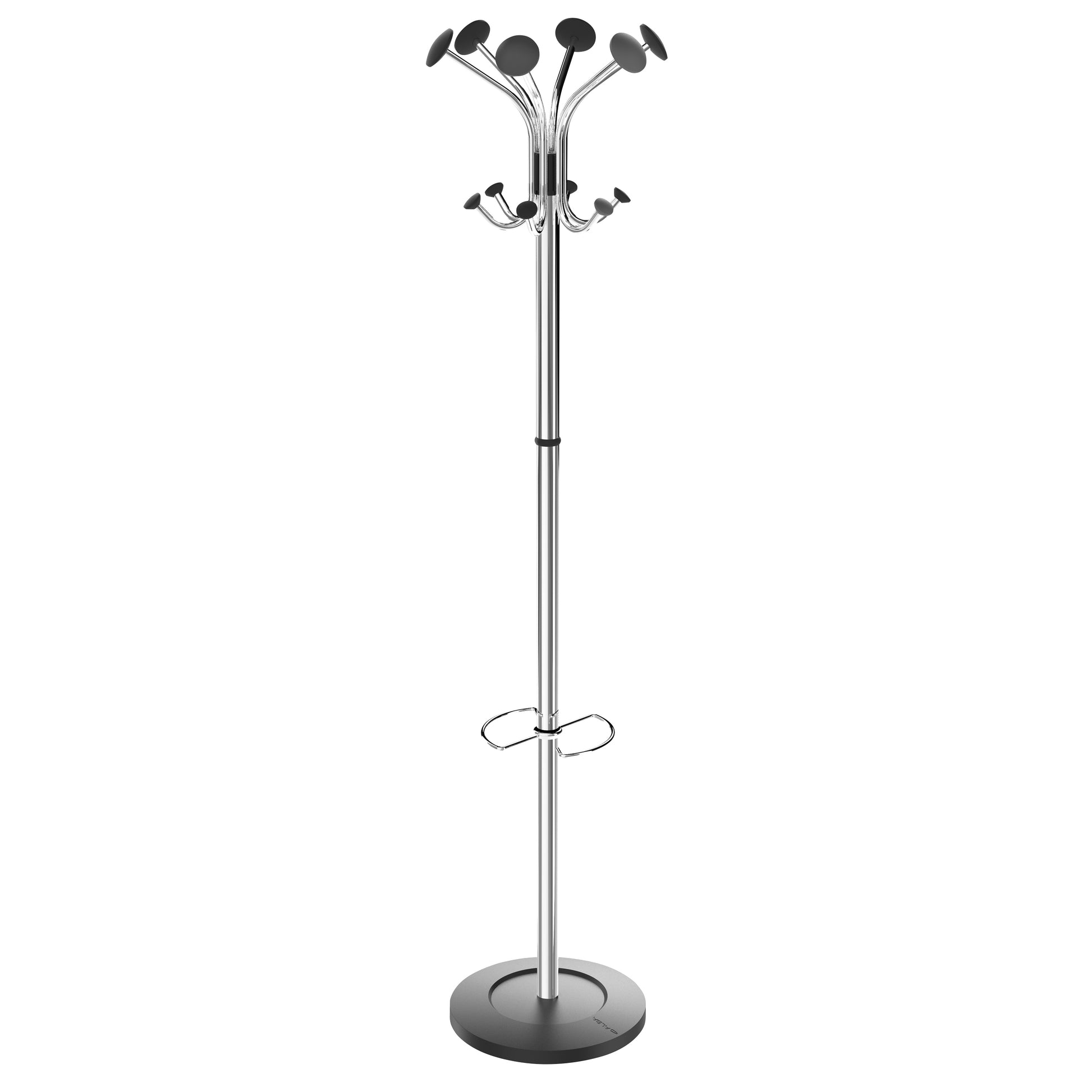 Coat stand | Chrome/Black