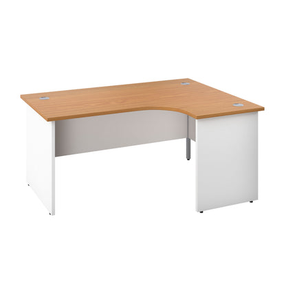 Panel Right Hand Radial Desk | 1800X1200 | Nova Oak/White