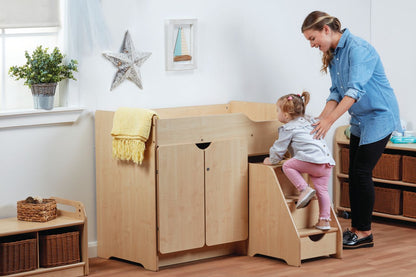 Millhouse Early Years Stepped Baby Changing Unit and Wall Unit