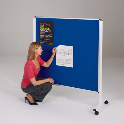 Height Adjustable Mobile Noticeboard