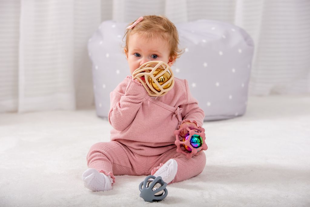 SiliSoft Sensory Steel Balls (Earth) - 6 piece set