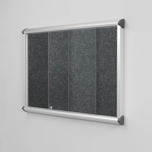 Shield Resist-a-Flame Showcase with Sliding Glass Doors (Aluminium Frame)