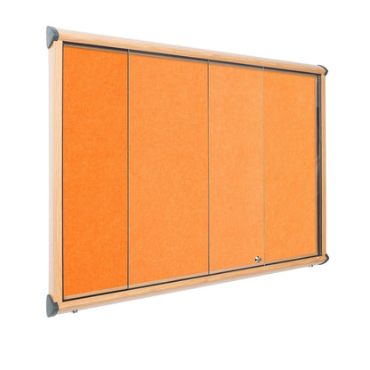 Shield Resist-a-Flame Showcase with Sliding Glass Doors (Wood Effect Frame)