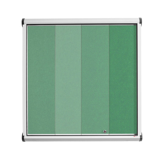 Shield Resist-a-Flame Showcase with Sliding Glass Doors (White Frame)