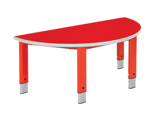 Height Adjustable Table:  Semi-Circular