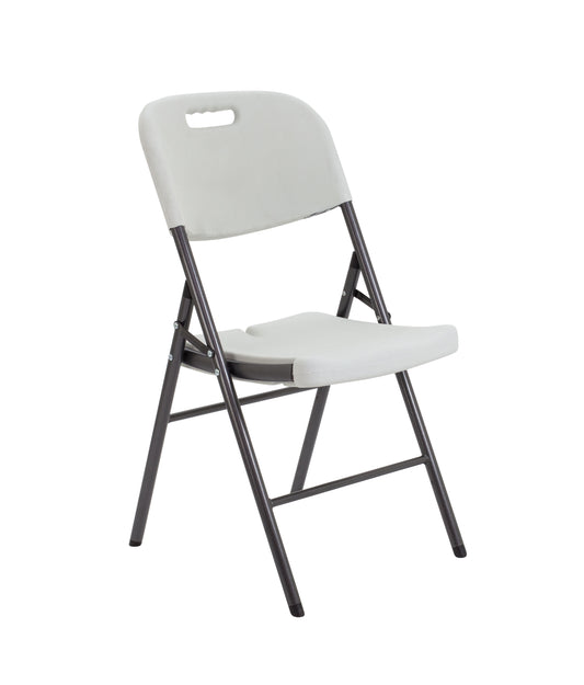 white morph folding chair on a white background