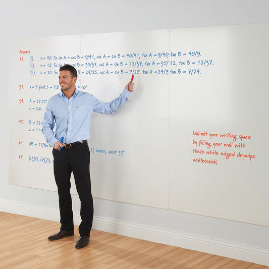 WriteOn® Whiteboard wall. None Magnetic