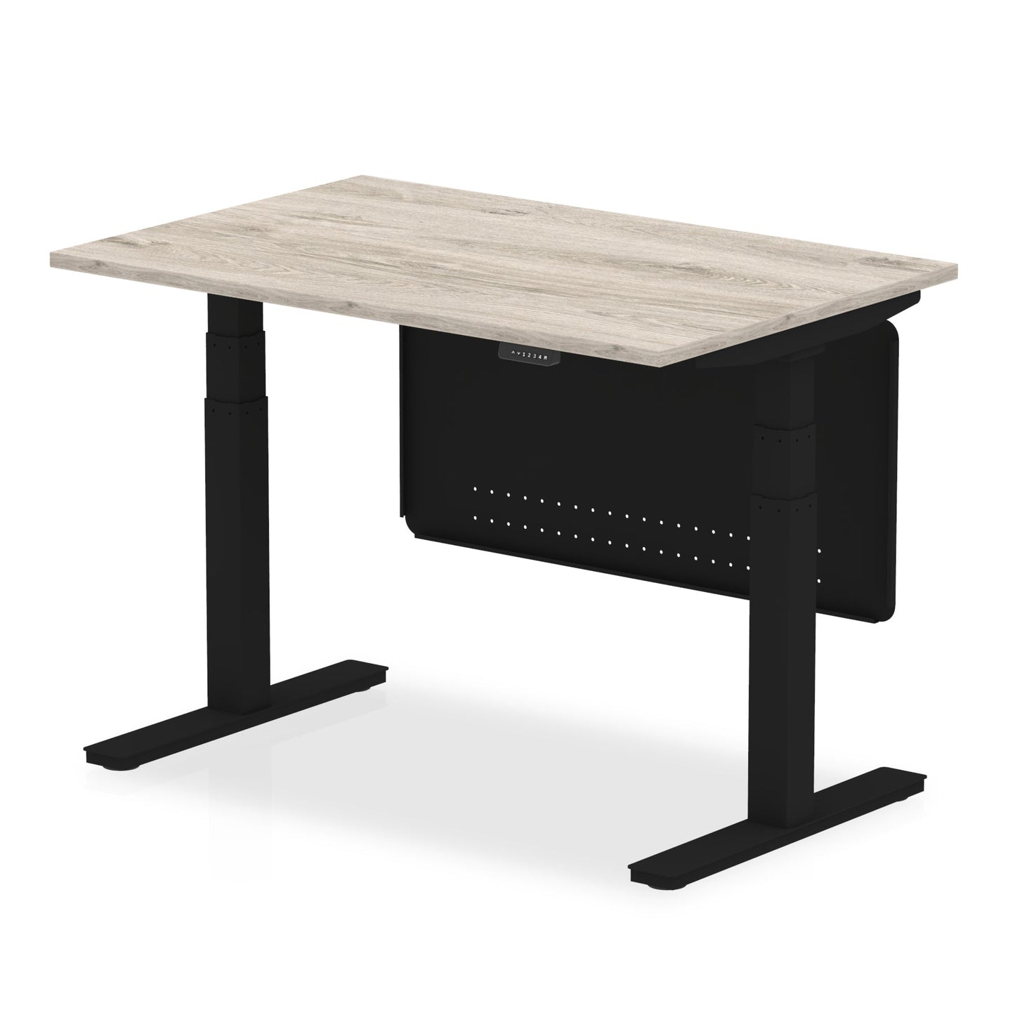 Air Height Adjustable Desk with Steel Modesty Panel