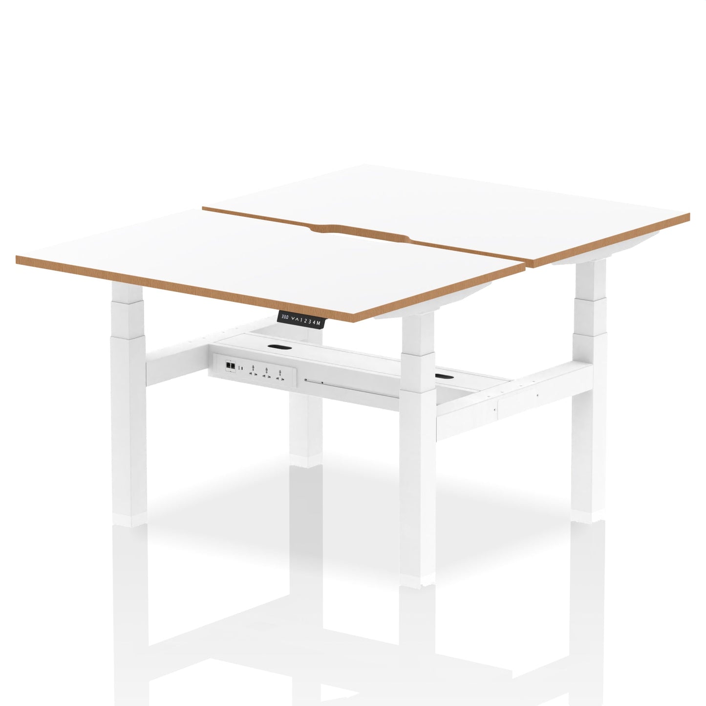 Air Back-to-Back Height Adjustable Bench Desk - Oslo