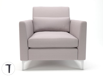 Roselle 90cm Wide Armchair in Warwick Dolly Fabric