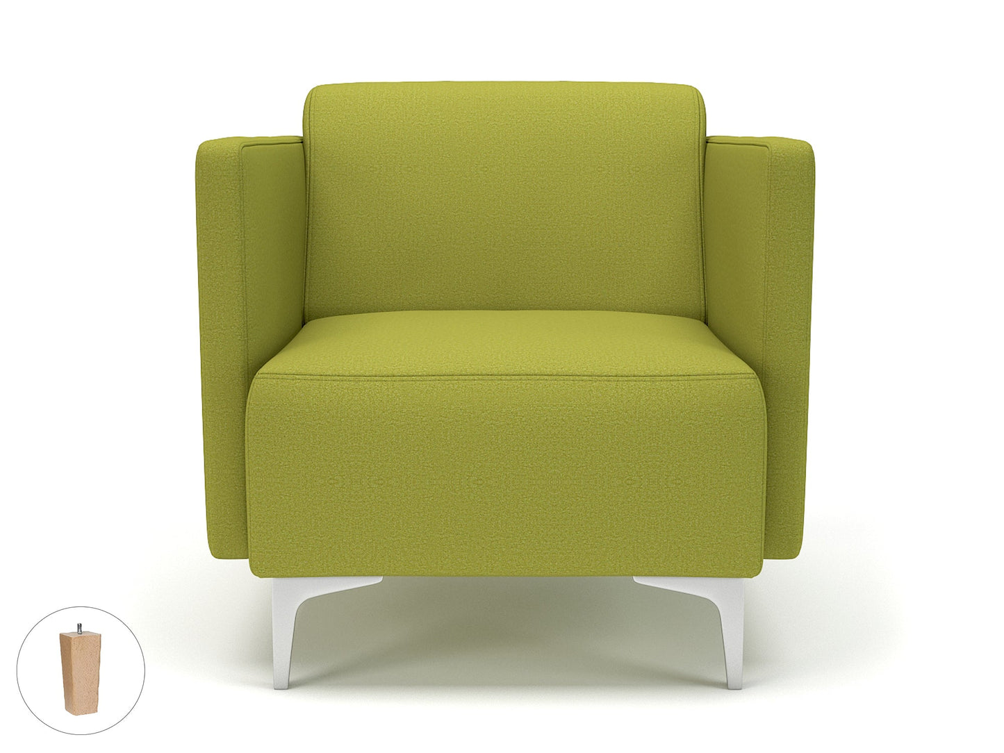 Napa Slim Arm 75cm Wide Armchair in Warwick Dolly Fabric