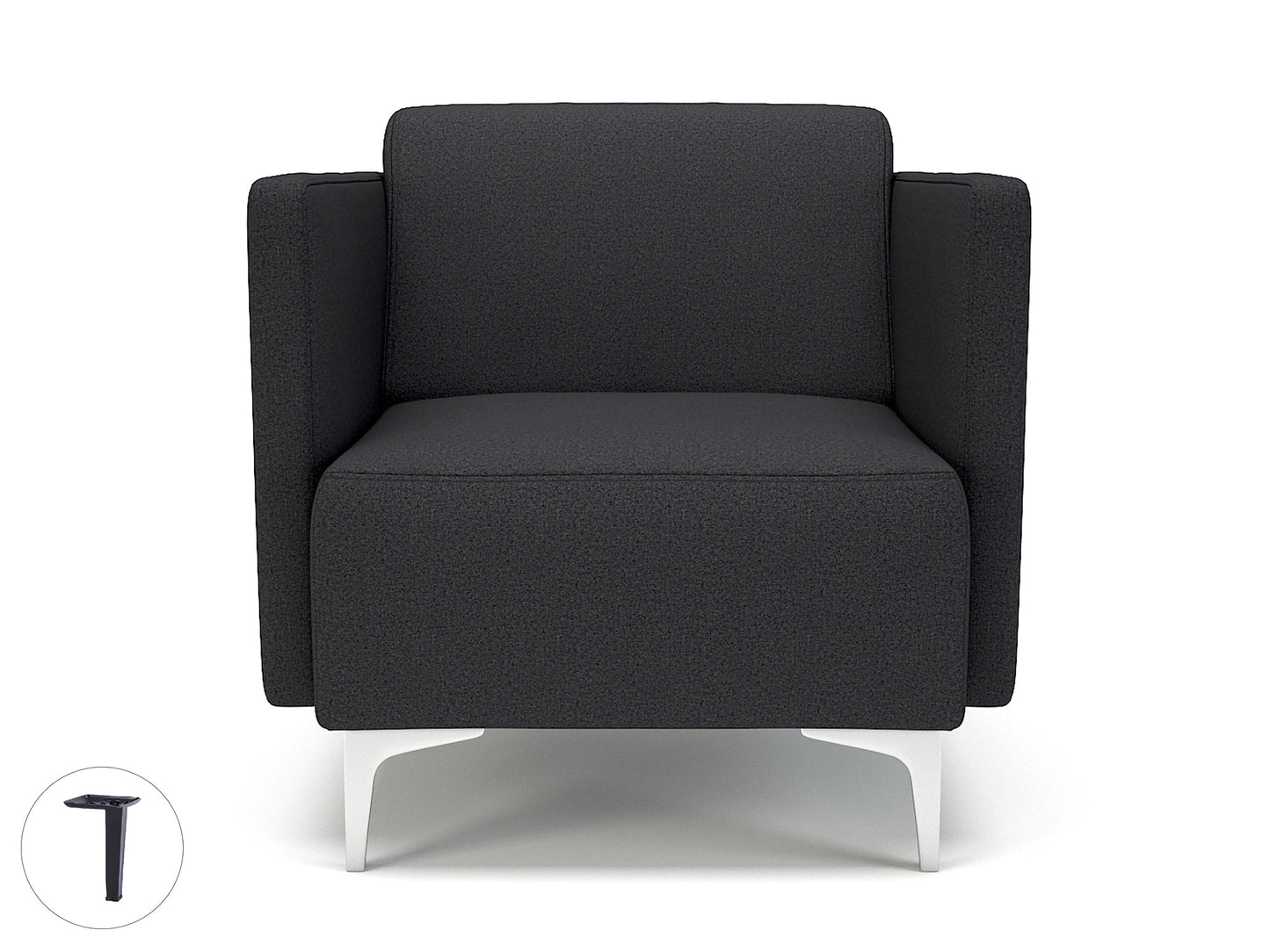 Napa Slim Arm 75cm Wide Armchair in Warwick Dolly Fabric