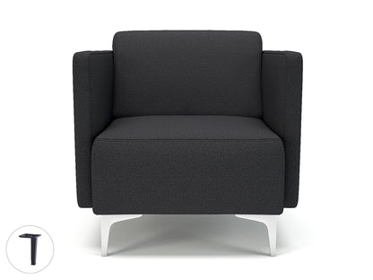 Napa Slim Arm 75cm Wide Armchair in Warwick Dolly Fabric