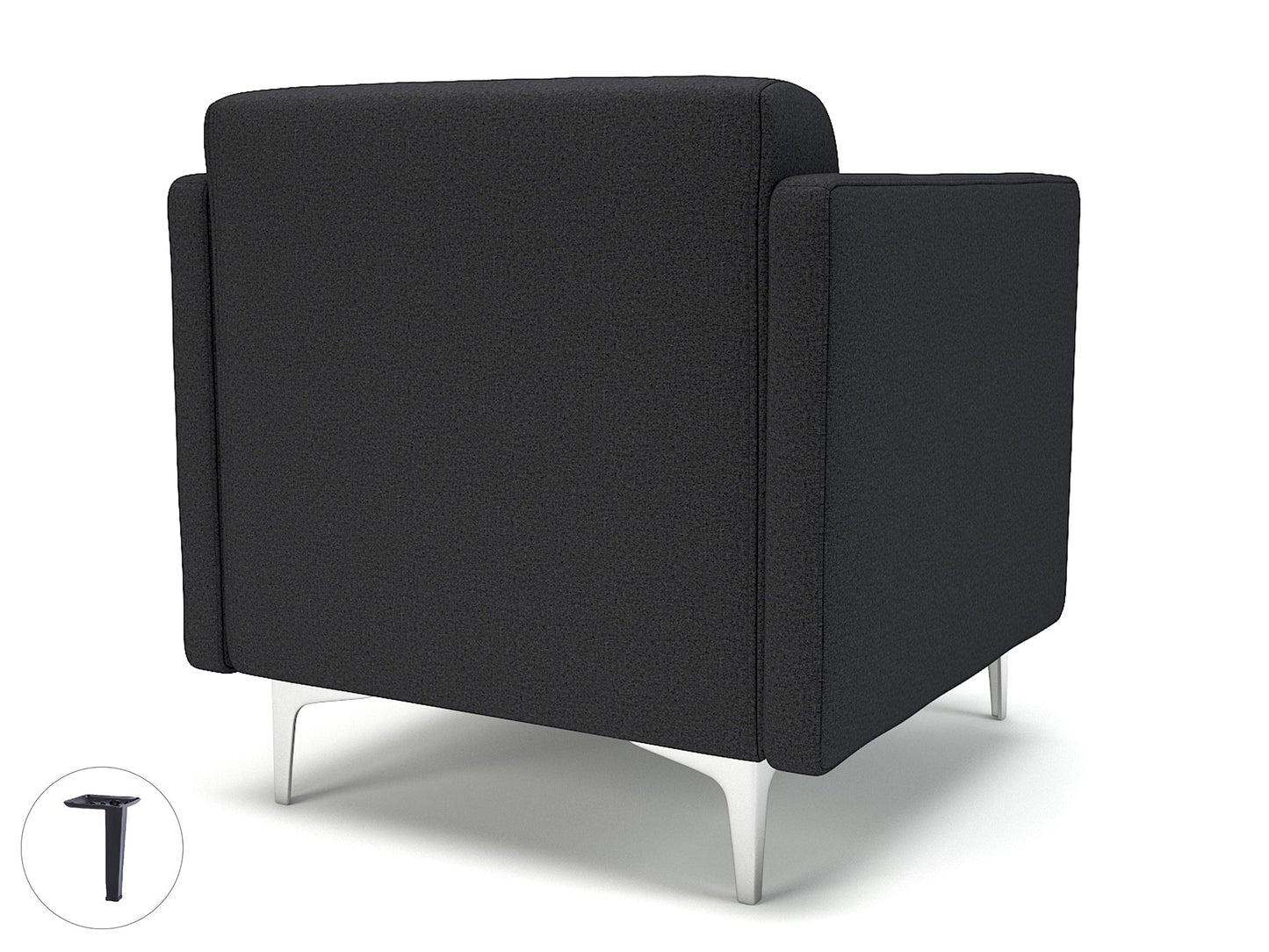 Napa Slim Arm 75cm Wide Armchair in Warwick Dolly Fabric