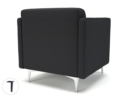 Napa Slim Arm 75cm Wide Armchair in Warwick Dolly Fabric