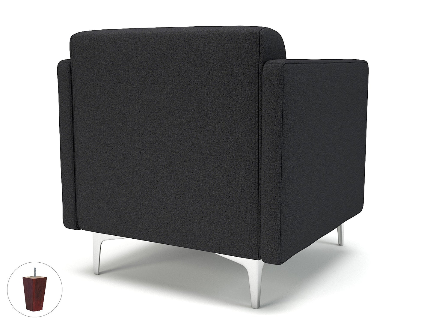 Napa Slim Arm 75cm Wide Armchair in Warwick Dolly Fabric
