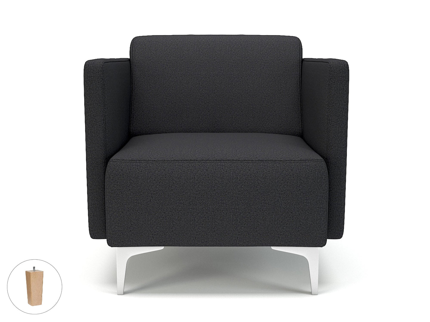 Napa Slim Arm 75cm Wide Armchair in Warwick Dolly Fabric