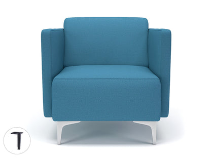 Napa Slim Arm 75cm Wide Armchair in Warwick Dolly Fabric