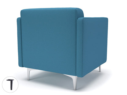 Napa Slim Arm 75cm Wide Armchair in Warwick Dolly Fabric