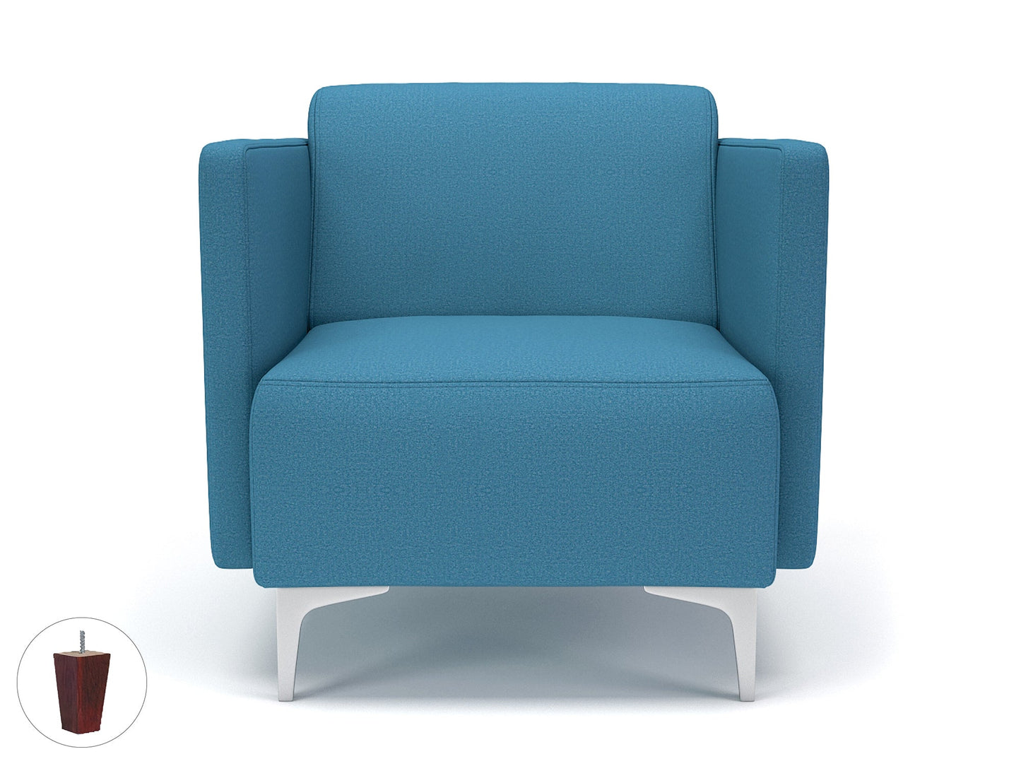 Napa Slim Arm 75cm Wide Armchair in Warwick Dolly Fabric