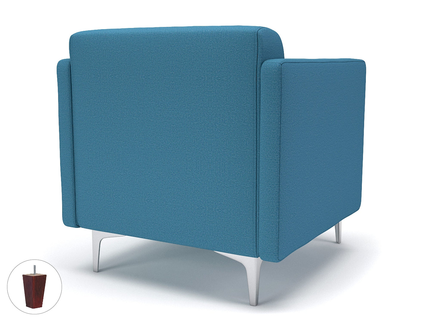 Napa Slim Arm 75cm Wide Armchair in Warwick Dolly Fabric