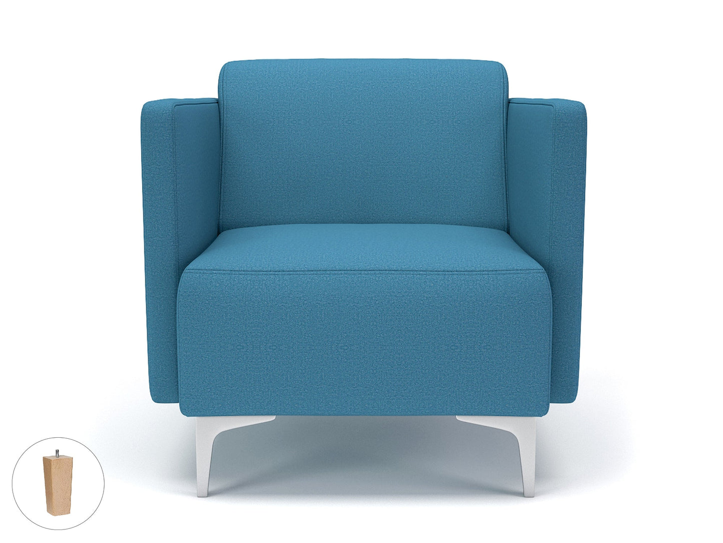 Napa Slim Arm 75cm Wide Armchair in Warwick Dolly Fabric