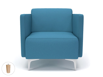Napa Slim Arm 75cm Wide Armchair in Warwick Dolly Fabric
