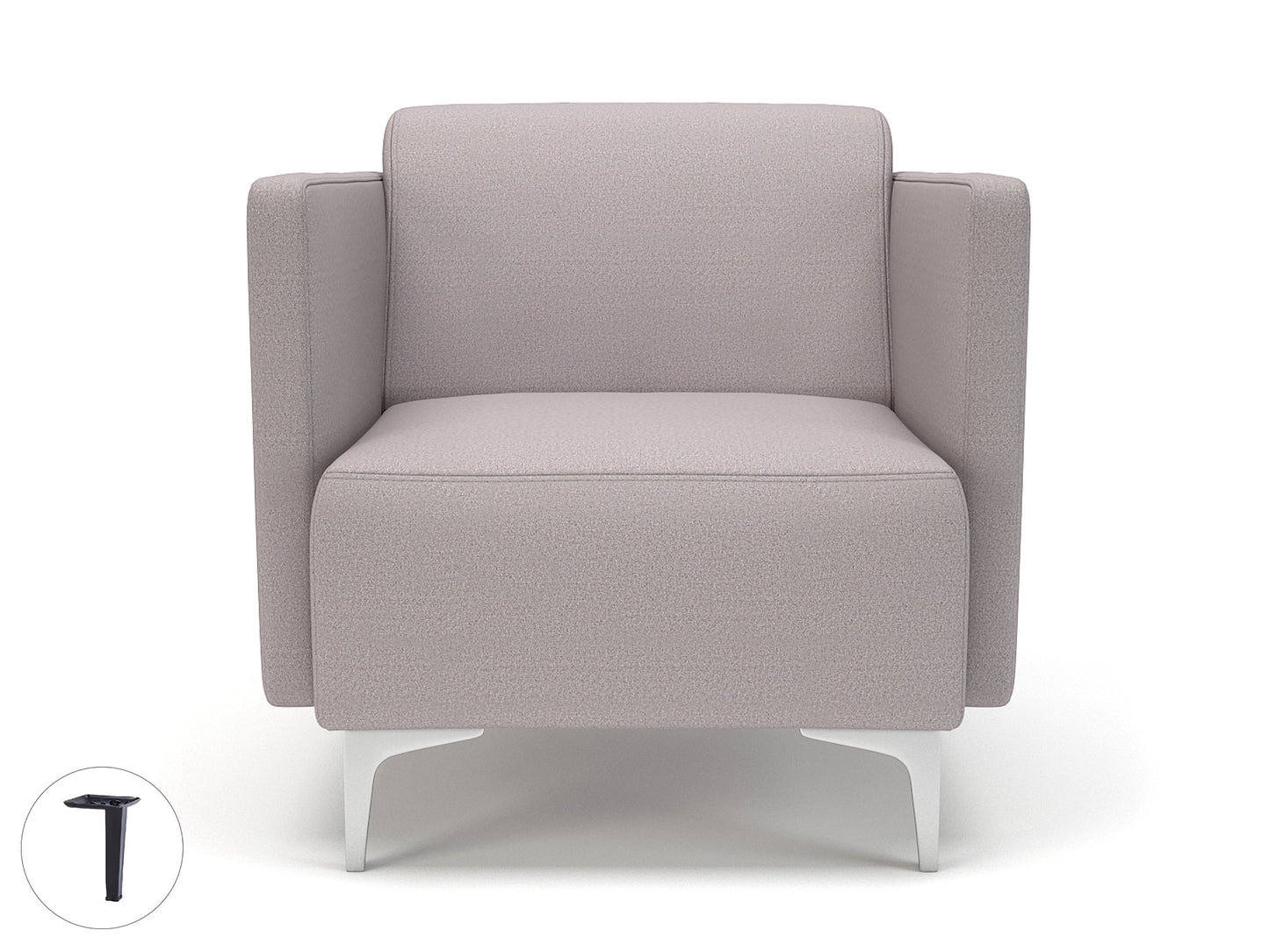 Napa Slim Arm 75cm Wide Armchair in Warwick Dolly Fabric