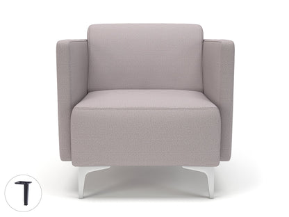 Napa Slim Arm 75cm Wide Armchair in Warwick Dolly Fabric