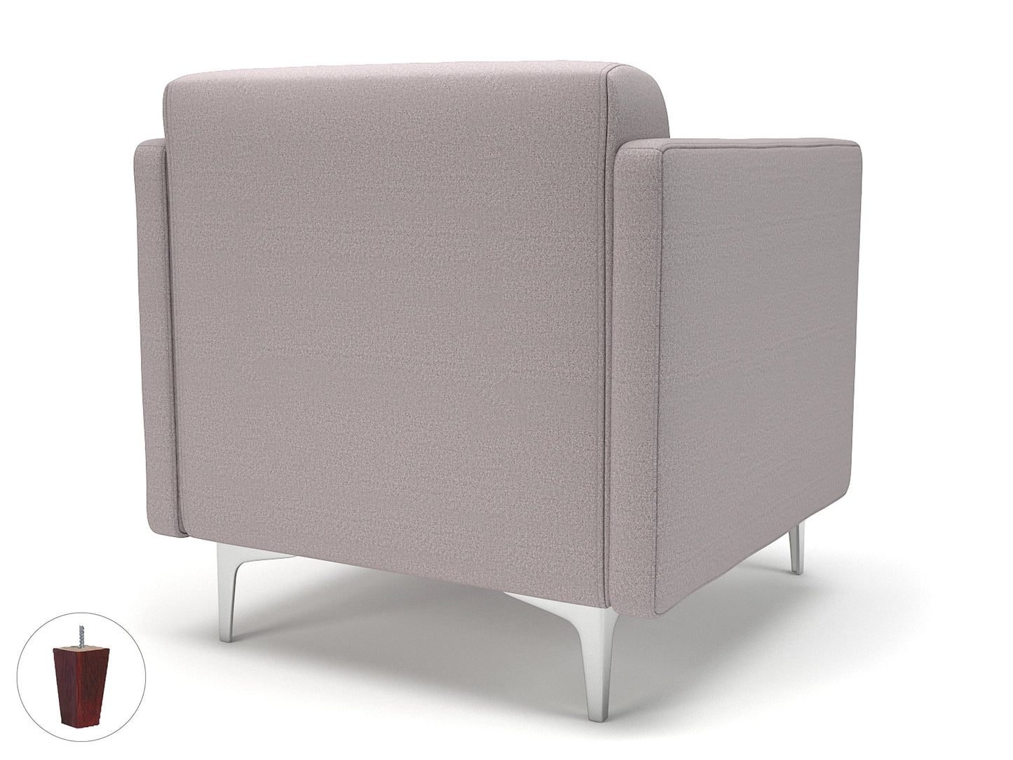 Napa Slim Arm 75cm Wide Armchair in Warwick Dolly Fabric